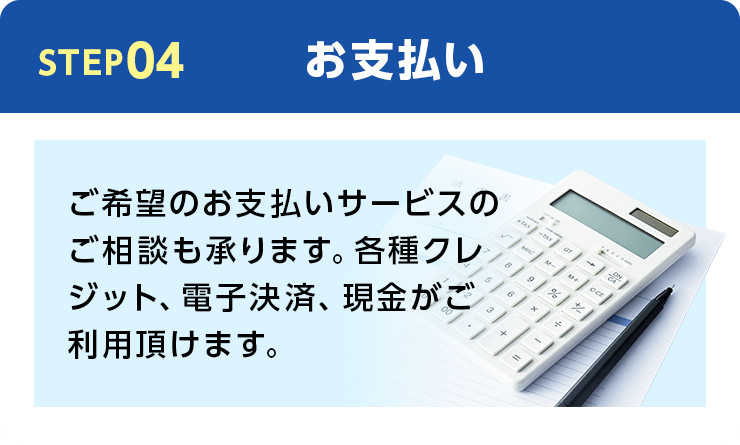 STEP04電話でのお問い合わせ