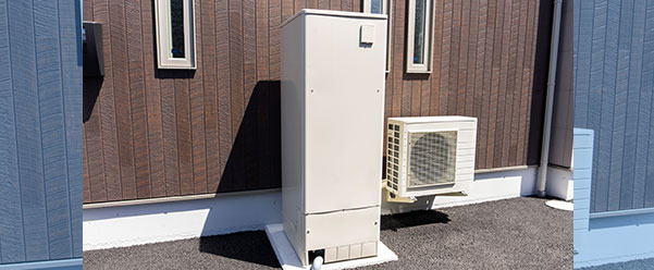 給湯器を設置した画像